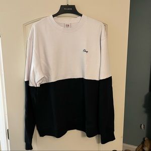 Size XL Obey Giant Black and White Crewneck Sweatshirt